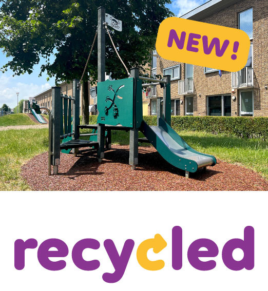 Recycled playground equipment