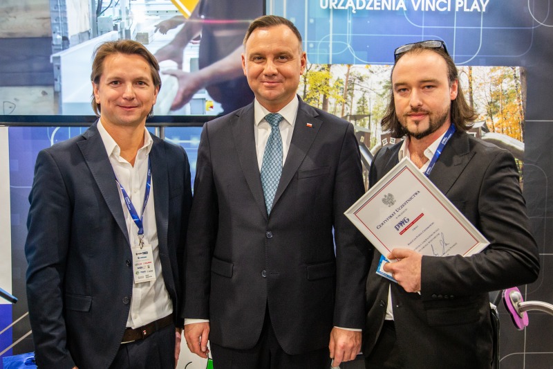 President Duda with Vinci Play at PWG 2020