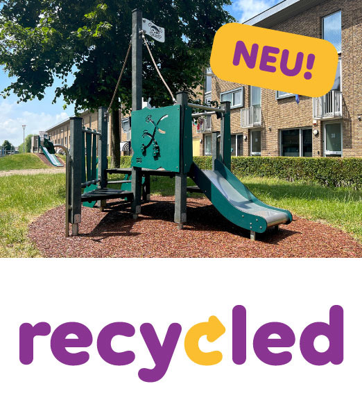 Recycelte Spielplatzgeräte