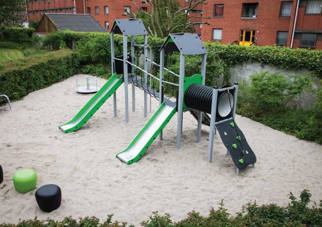 steel playground equipment