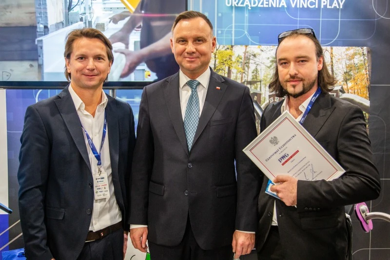 Le président Duda avec Vinci Play au PWG 2020